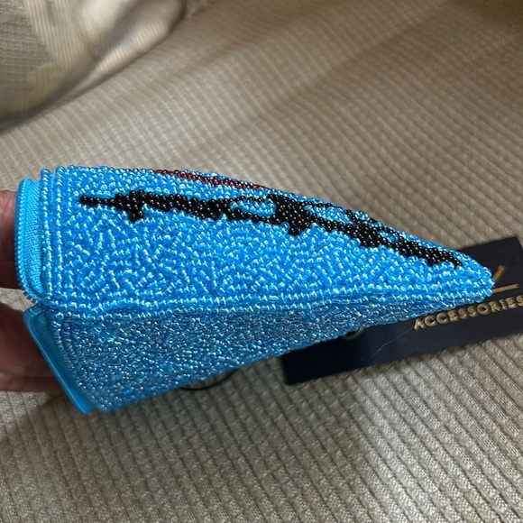 Inge Christopher Designer Beaded Zipped Wallet Paris design NEW - Picture 8 of 9